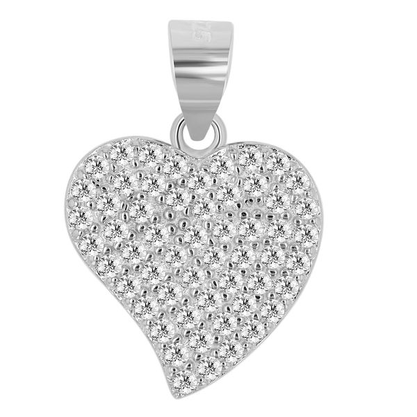 KettenanhäNger Adelia´S "Hochwertiger Herz AnhäNger Aus 925 Sterling Silber", Silber, SchmuckanhäNger, Damen, Silber 925 (Sterlingsilber), KettenanhäNger-image