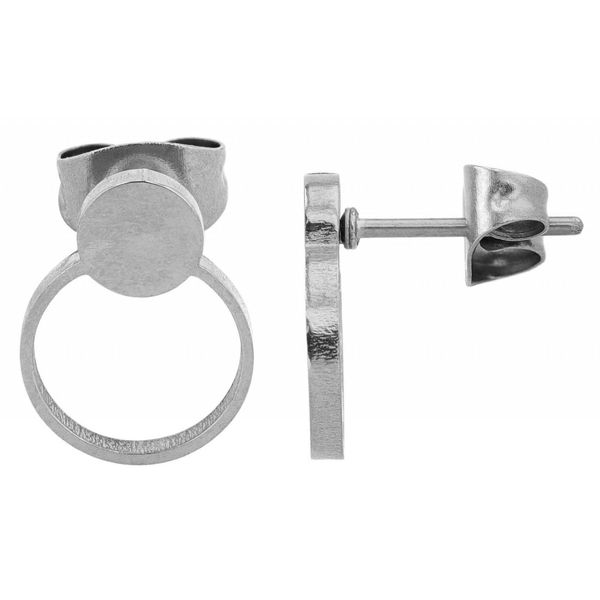 Paar OhrhäNger Adelia´S "Damen Ohrstecker Aus Edelstahl", Silber, Ohrringe, Damen, Damen, Edelstahl-image