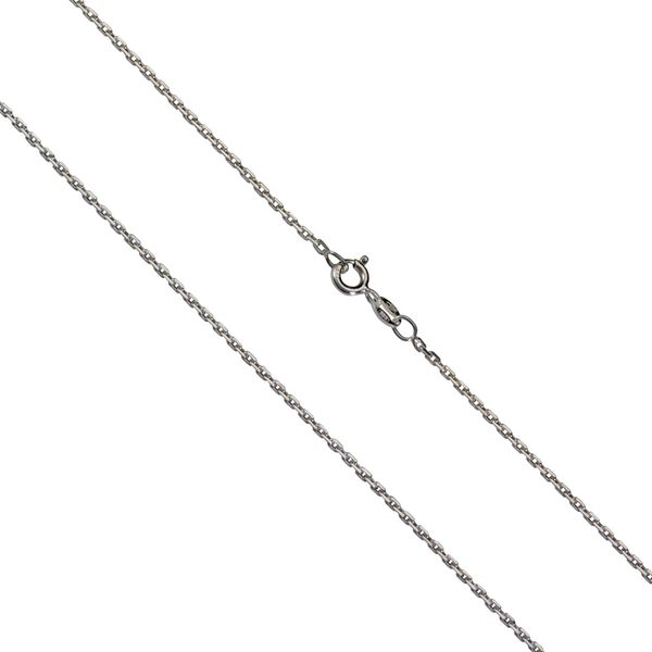 Collierkettchen Vivance "925/- Sterling Silber Ankerkette", Weiß, Halsketten, Damen, 60Cm, Silber 925 (Sterlingsilber), L: 60 B: 2Mm, GläNzend, B:2Mm-image