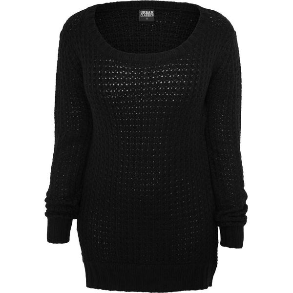 Urban Classics Donna Maglione Lungo A Collo Largo Nero - Xs-image