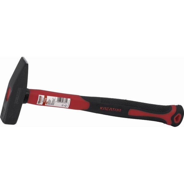 Martello Da Meccanico In Fibra Di Vetro Kreator 100G Rosso Rosso Taglia Unica-image