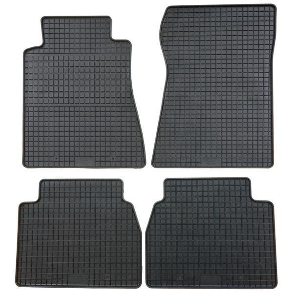 Per Mercedes Classe E 190-190E Dal 1982-1993 Tappetini In Gomma Petex Montati 4 Pezzi Neri Tappetini Per Tutte Le Stagioni Tappetini In Gomma Per Pavimento-image