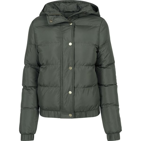 Urban Classics Donna - Puffer Invernale Con Cappuccio Dunkeloliv-image