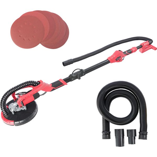 Levigatrice A Collo Lungo Arebos 750 W Ø 225 Mm | Asta Telescopica E Sistema Di Aspirazione-image