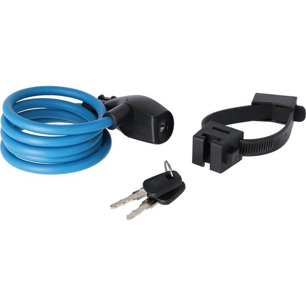 Axa Serratura A Cavo Resolute 120/8 Lunghezza 120Cm Ø8Mm Pertrol Blu, Blu-image