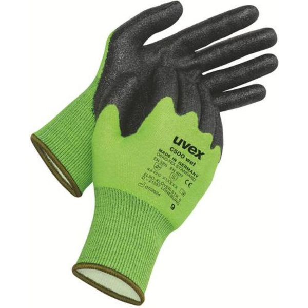 Guanto Di Sicurezza Uvex C500 Verde Bagnato Taglia 6-image