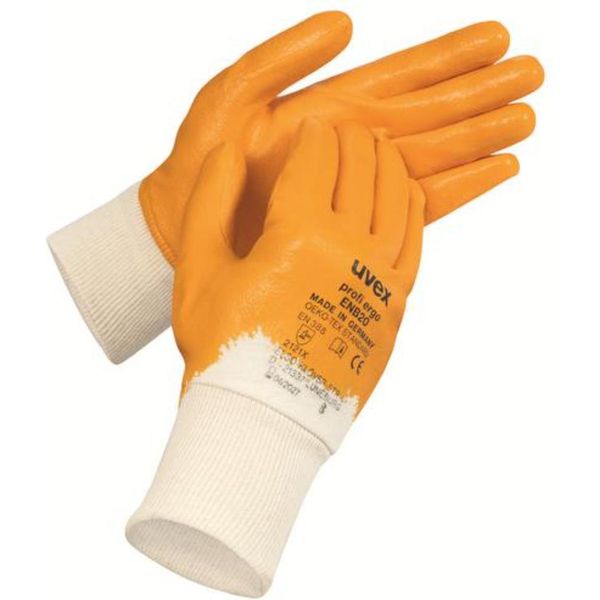 Uvex Guanto Di Sicurezza Profi Ergo ENB20 Giallo Taglia 9-image