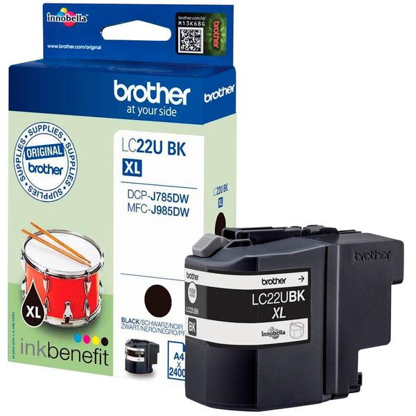 Brother LC-22UBK - Resa Elevata (Xl) - Inchiostro A Base Di Pigmento - 2400 Pagine-image