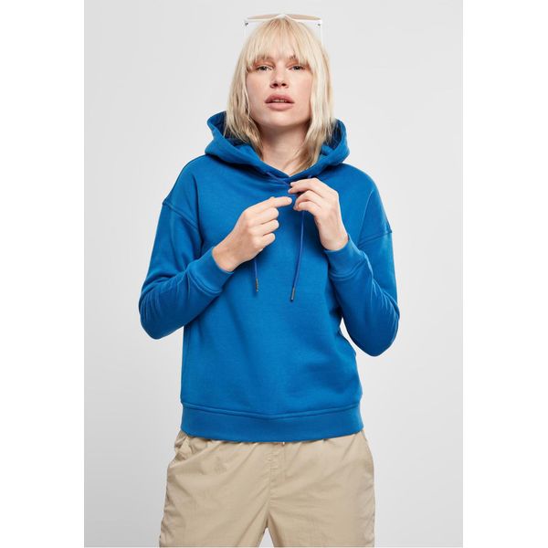 Urban Classics TB1524 | Felpa Con Cappuccio Da Donna Con Polsini A Coste - Colore: Blu Sportivo - Taglia: 5XL-image