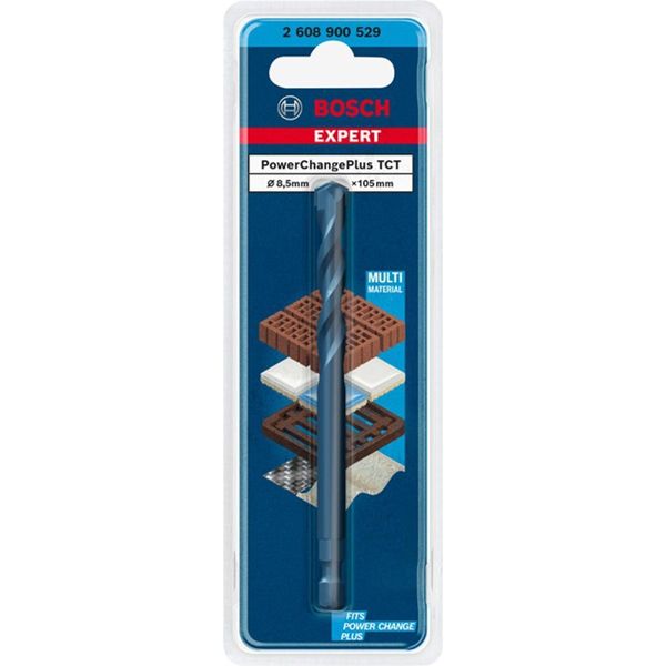 Trapano Expert Power Change Plus Tct D.8,5Mm L.105Mm Seghe A Tazza Bosch 2608900529-image