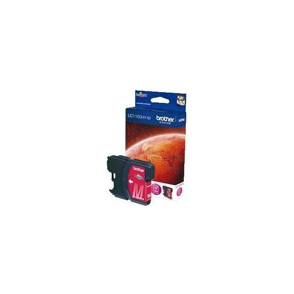 Brother LC-1100HYM Cartuccia D'inchiostro, Magenta, DCP-6690CW MFC-5890CN MFC-5895CW MFC-6490CW MFC-6490CW MFC-6890CDW, Tintenstrahl, 1,2 Cm, 7,4 Cm, 9,3 Cm-image