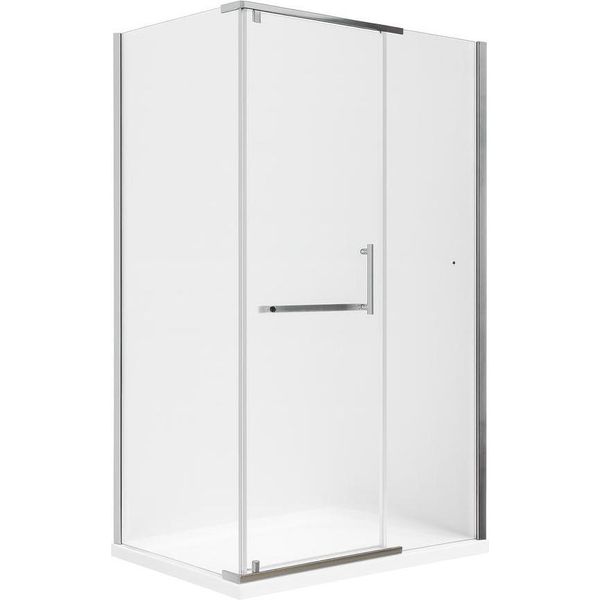 Glaswerk Westfalen - Boxdoccia Angolare Clara 100X90X195 Cm, Finitura Satinata, Ingresso Laterale E Piatto Doccia/Sifone-image