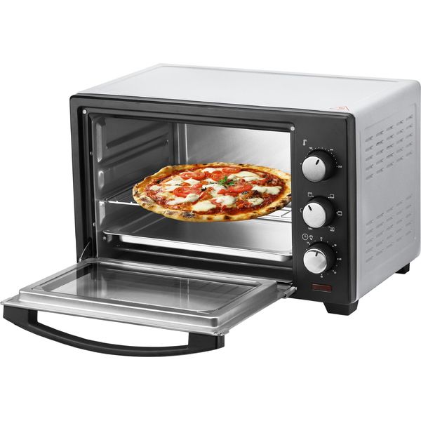 Steinborg Mini Forno 25 Litri | Forno Per Pizza | Forno 3 In 1 | Convezione | Argento | 1600 W-image