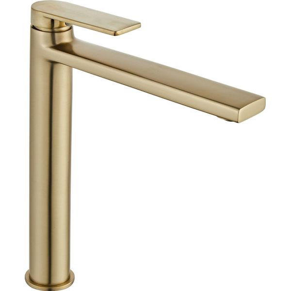 Rubinetto Da Lavabo Rea Verso Brush Gold High-image