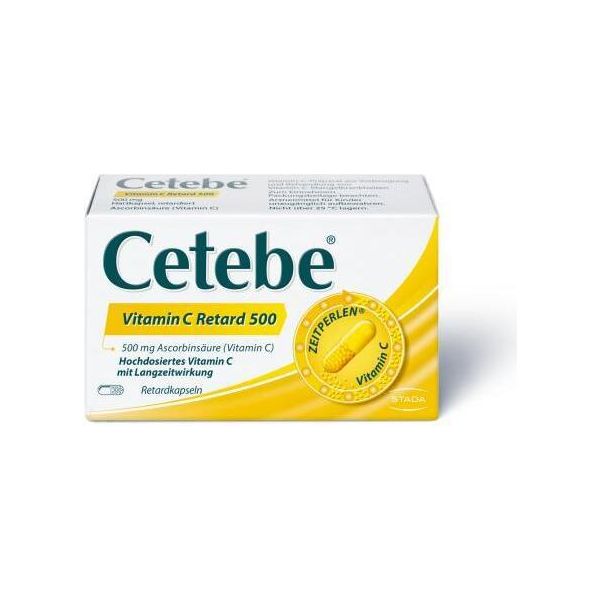 Cetebe Vitamina C Capsule A Rilascio Prolungato 500 Mg 120 Capsule-image