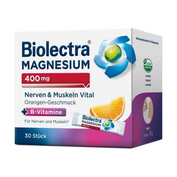 Biolectra Magnesio 400 Mg Nervi E Muscoli Vitali 30X1,9 G-image
