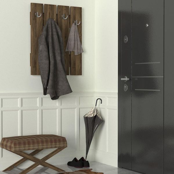 Skye Decor, Anita - Noce, Stand Da Sala, Noce, 100% Pannello Tribrigato Rivestito In Melamina, 64,7 X 3,6 X 80 Cm-image