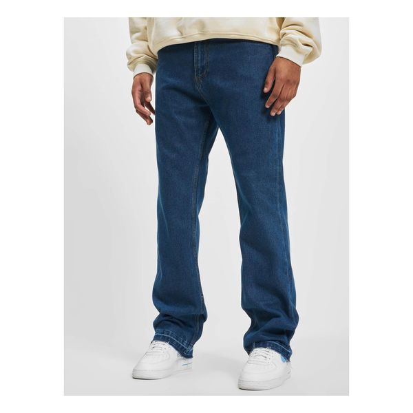 Jeans Uomo Def Straight Loose Fit Denim Midblue Washed - 32-image