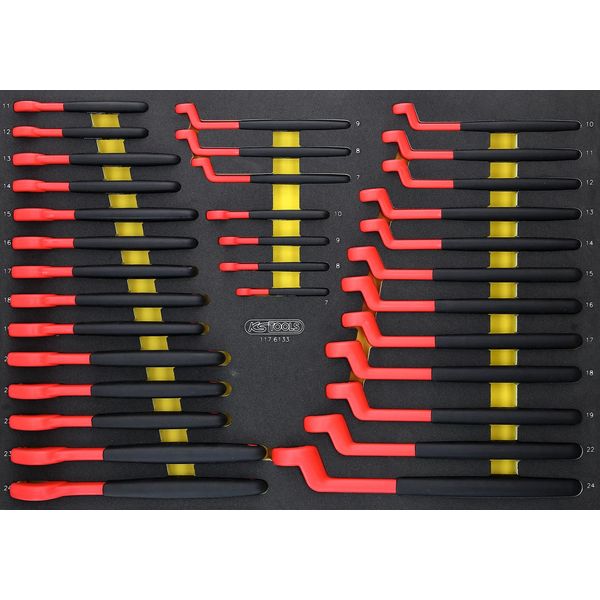 Ks Tools Set Di Chiavi Isolate Con Inserto In Schiuma 33 Pezzi - 117.6133-image