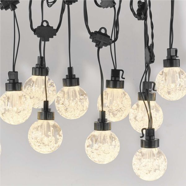 Catena Luminosa Emos Led - 20X Lampadine Per Feste, 7,6 M, Per Interni Ed Esterni, Bianco Caldo, DCPW07-image