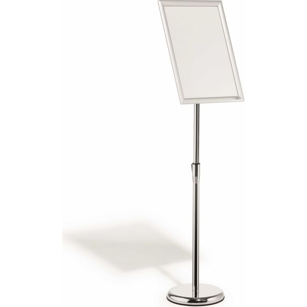 Durable Espositore Da Pavimento Con Cornice A Scatto In Alluminio A3, Argento, 479923-image