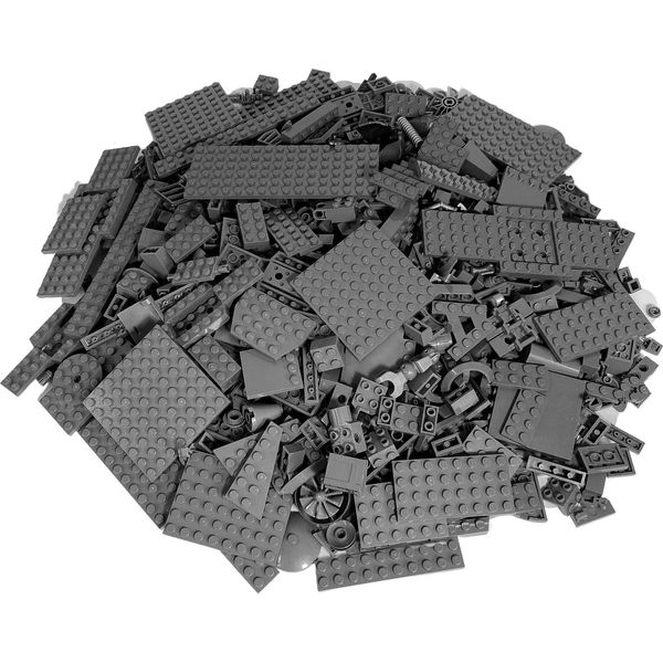 Lego® Mattoncini Speciali Misto Grigio Scuro Nuovo! Quantità 100X - Ogni Miscela Assemblata Singolarmente-image