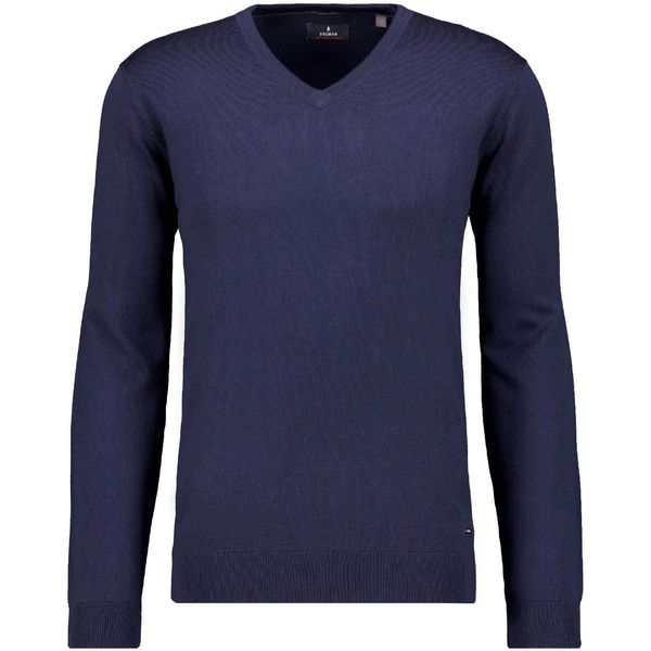 Rundhalspullover Ragman, Herren, Gr. 58, Blau (Marineblau), Strick, 100% Wolle, Pullover Rundhalspullover-image