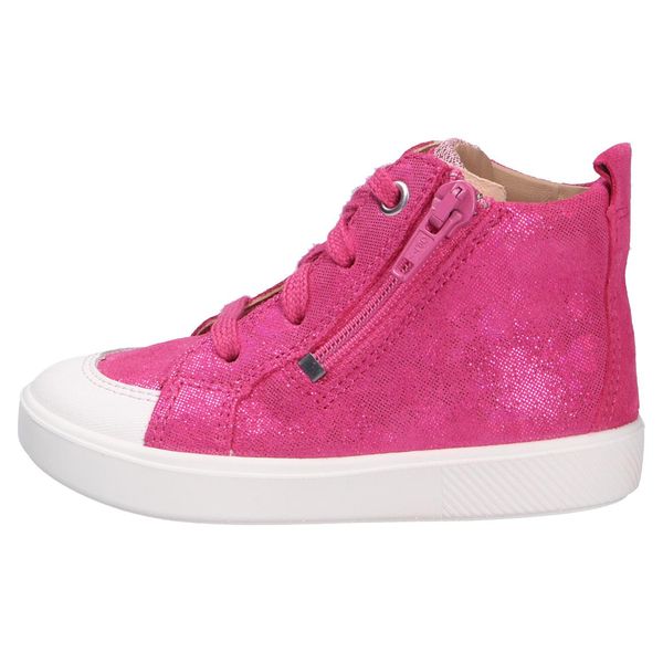 Superfit Scarpe Da Passeggio/Sneakers Alte Da Bambina Supies Supies Rosa Misto Pelle/Tessuto Taglia: 19-image