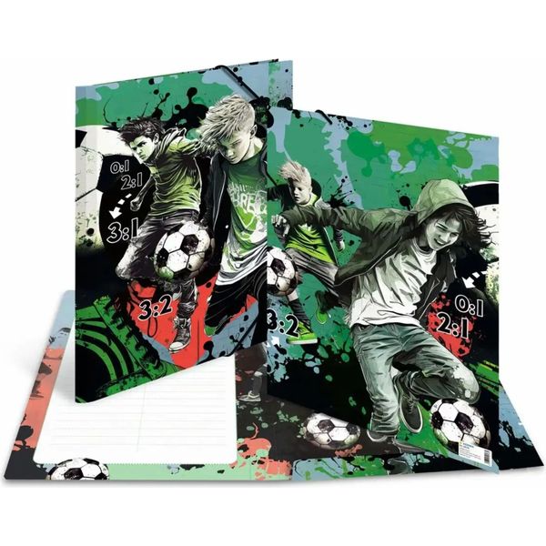 Herma 19578 Cartella Angolare Herma "Street Soccer"", Cartone, Din A3"-image