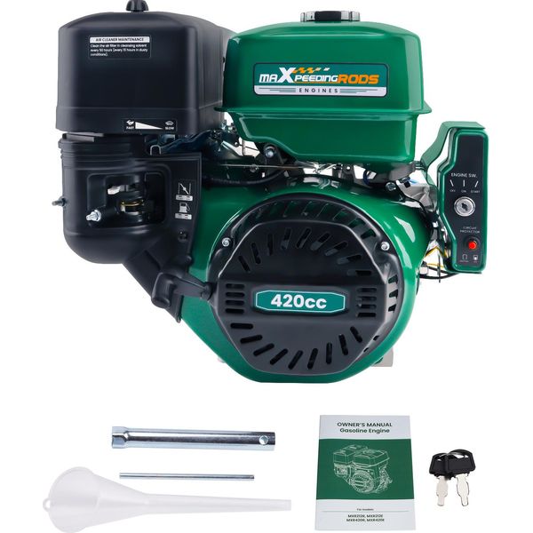 Motore A Benzina 420Cc 15PS/8KW Motore Ohv A 4 Tempi Motore Stazionario Orizzontale Avviamento Elettrico-image