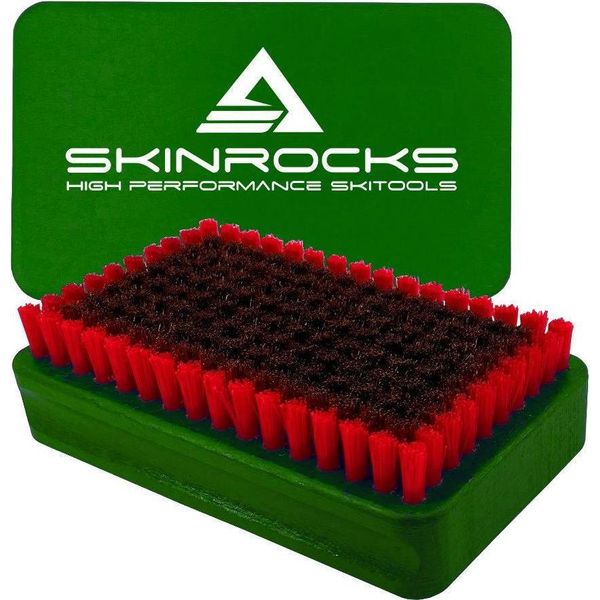 Skinrocks Basebrush Spazzola Di Nylon Sintetico In Crine Di Cavallo Bronzo Spazzola Di Base Per Sci - Materiale: Bronzo-image