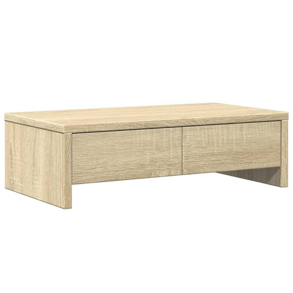 Vidaxl Supporto Per Monitor Con Cassetti In Rovere Sonoma 50X27X15 Cm-image