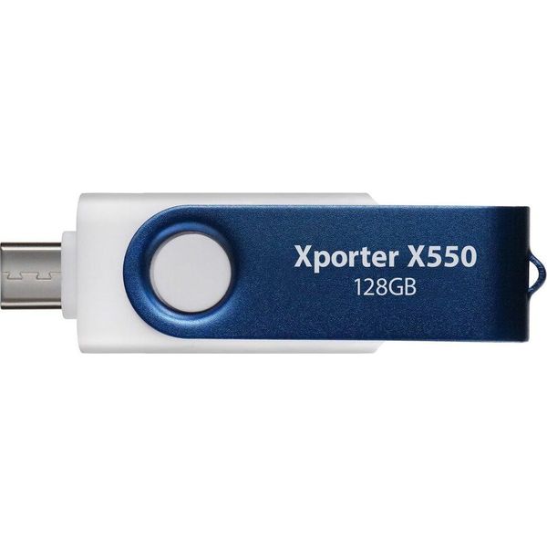 Patriot Xporter X550 128GB / Usb Tipo-A + Usb Tipo-C / Usb 3.2 Gen 1 / Bianco-Blu-image
