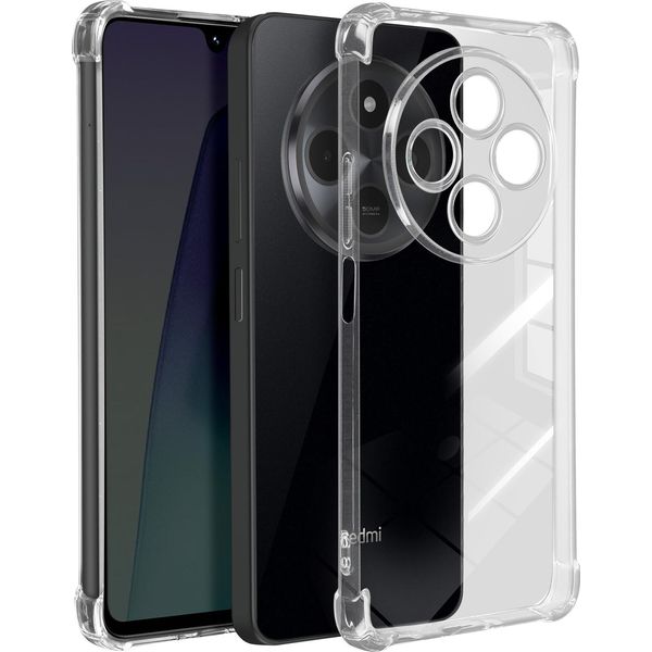 Mayaxess, Custodia Protettiva Per Xiaomi Redmi 14C Angoli Rinforzati, Trasparente-image