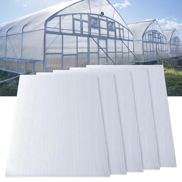 Tolletour 5X Lastre Alveolari 8Mm Tagliabili 121X60,5Cm Policarbonato 3,66M² Resistente Ai Raggi Uv Lastre Alveolari Trasparenti Lastre Per Serre Lastre Alveolari-image