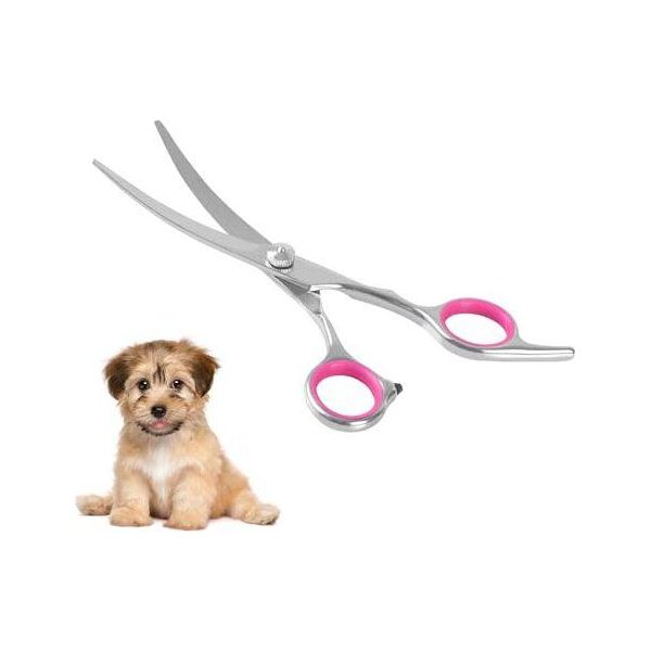 Forbici Da Toelettatura Per Cani, Tagliabordi Da Salone In Acciaio Inox Rivestito In Titanio Ad Alte Prestazioni Forbici Per Assottigliare/Stringere/Curvare-image