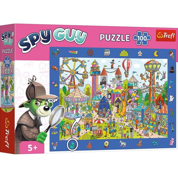 Trefl Puzzle 100 Pezzi - Puzzle Di Osservazione Spyguy Amusement City 15592-image
