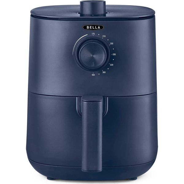 Friggitrice Manuale Ad Aria Calda Da 3 Litri, Frittura Senza Olio, Padella Antiaderente Lavabile In Lavastoviglie E Cestello Per Friggere Per Una Facile Pulizia, Blu Opaco-image