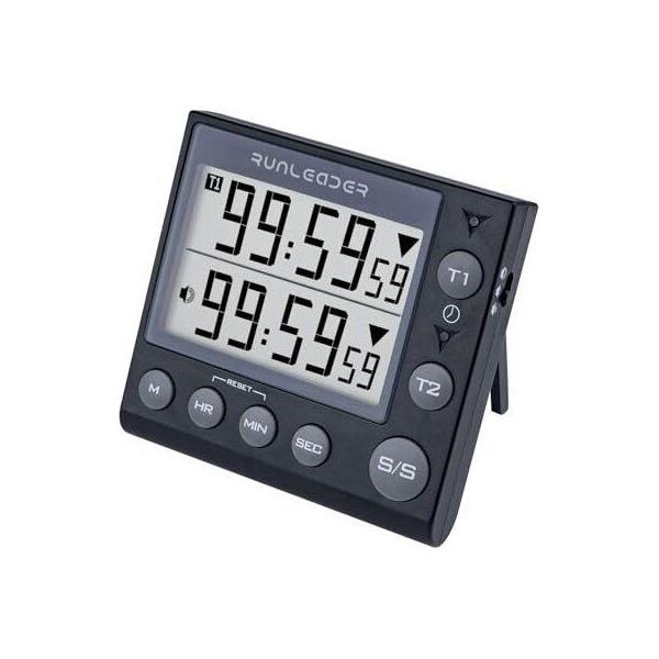 KT002 Timer A 2 Canali Con Orologio Timer Da Cucina Sveglia Timer Digitale Minuti/Secondi Orologio Da Tavolo Elettrico Per La Cucina-image