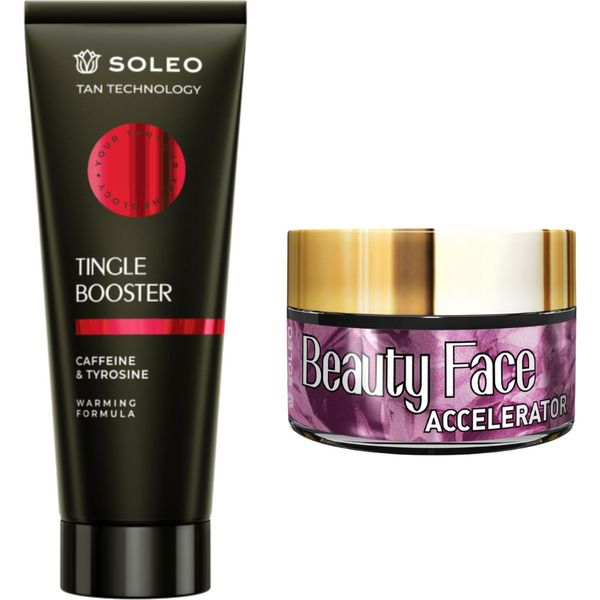 Soleo Tan Technology Tingle Booster + Barattolo Di Bellezza Per Il Viso-image