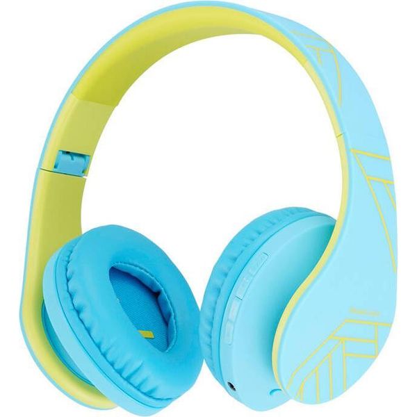 Cuffie Senza Fili Powerlocus P2 Per Bambini (Blu-Verde)-image
