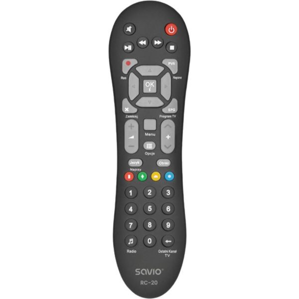 Savio RC-20 Telecomando Ir Senza Fili Dtv, Tv Tasti A Pressione-image