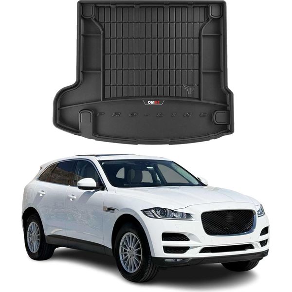 Omac Rivestimento Del Bagagliaio In Gomma Per Jaguar F-Pace 2016-2025 Rivestimento Del Bagagliaio In Tpe Nero-image