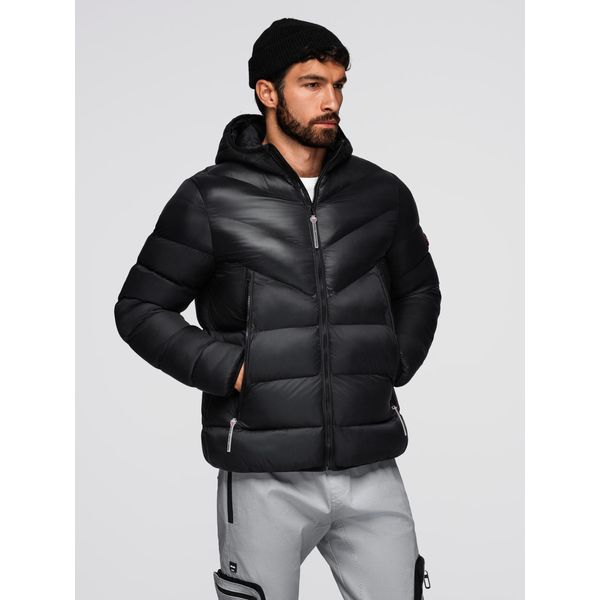 Giacca Trapuntata Ombre Modern Da Uomo In Materiali Combinati Nero L-image