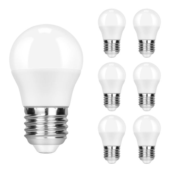 Zmh E14 Led Bianco Caldo Lampadina 6-Pack 4W Lampadina Equivalente 3000 Bianco Caldo Senza Sfarfallio Lampadina A Risparmio Energetico Non Dimmerabile-image