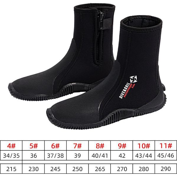 Stivali Da Immersione In Neoprene, Scarpette Da Surf Antiscivolo, Immersioni Per La Vela, Lo Snorkeling, La Nautica-image