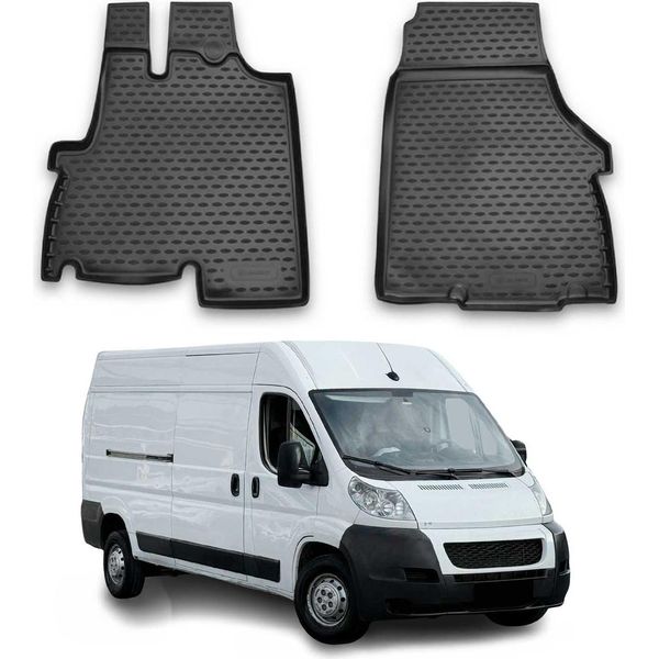 2006-2021 Peugeot Boxer Tappetini Tpe Nero 2 Pezzi-image