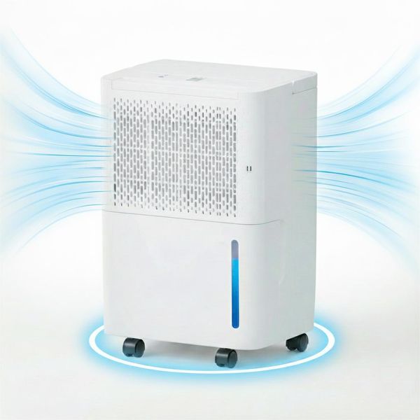 Deumidificatore Aiorber 12L/Giorno Con Controllo Automatico Dell'umidità, Silenzioso ≤42 Db, Serbatoio Da 2L E Scarico Continuo Per 15-20 M², Bianco-image