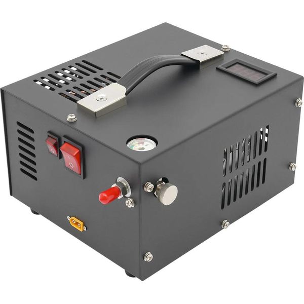 Compressore D'aria Portatile Pcp - Compressore A Pistone - 12 V - 30 Mpa Alta Pressione - 300 W - Spina Ue - Per Bombole Subacquee - Motore In Rame Raffreddato Ad Aria-image