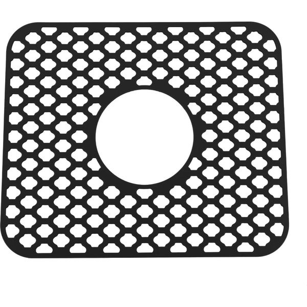 Tappetino Di Protezione Per Il Lavello - Tappetino Rettangolare In Silicone - Set Di 2 - Protezione Antiscivolo E Antigraffio Per Il Lavello - Misura S - Nero-image